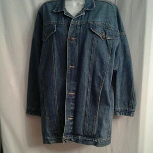 Vintage oversize hipster denim jean jacket sz M