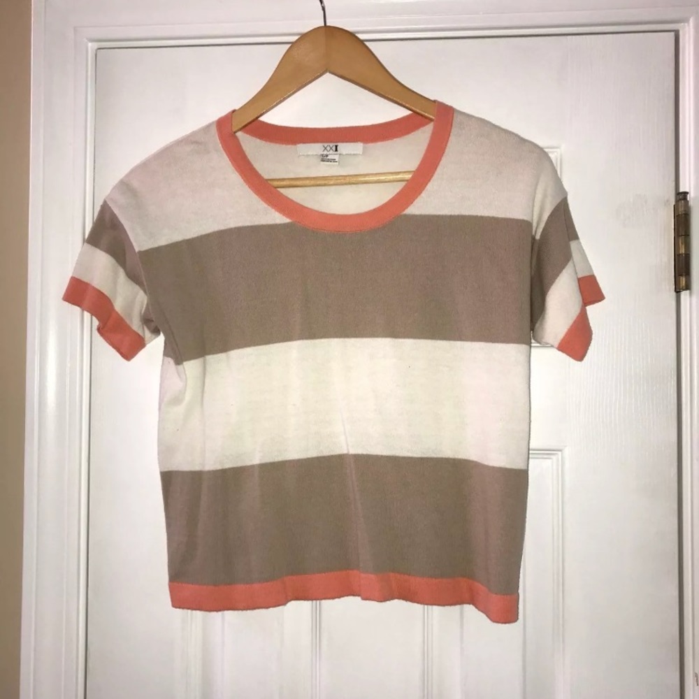 Striped crop top