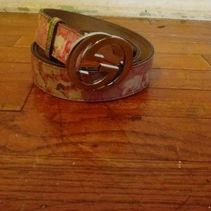 Pink Gucci Belt