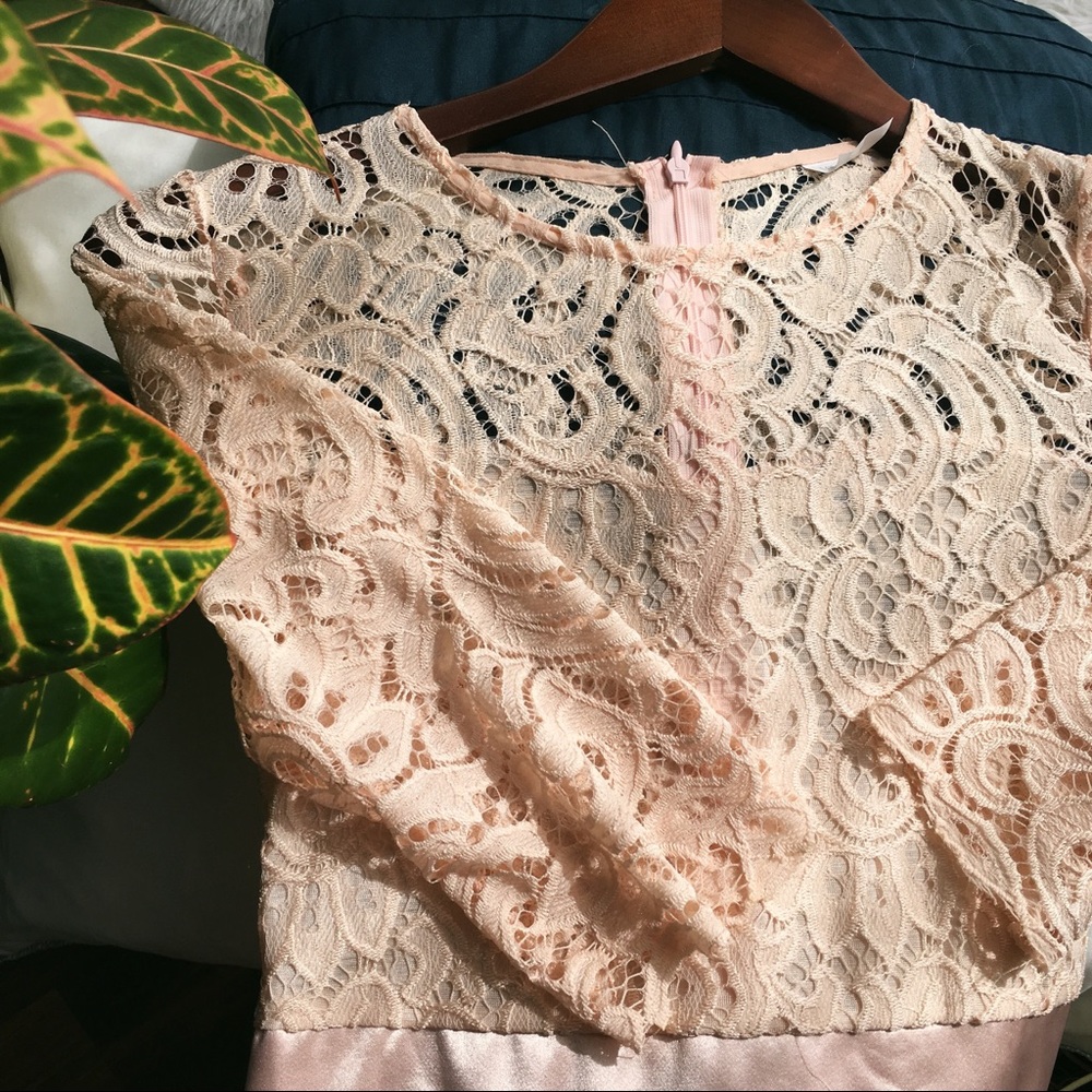 Peach/pink sweetheart neckline maxi dress//offers?