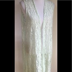 LuLaRoe Joy Vest-Mint Green