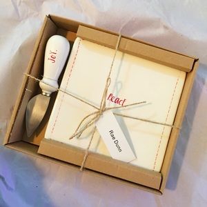 Rae Dunn “Peace” Cheese plate