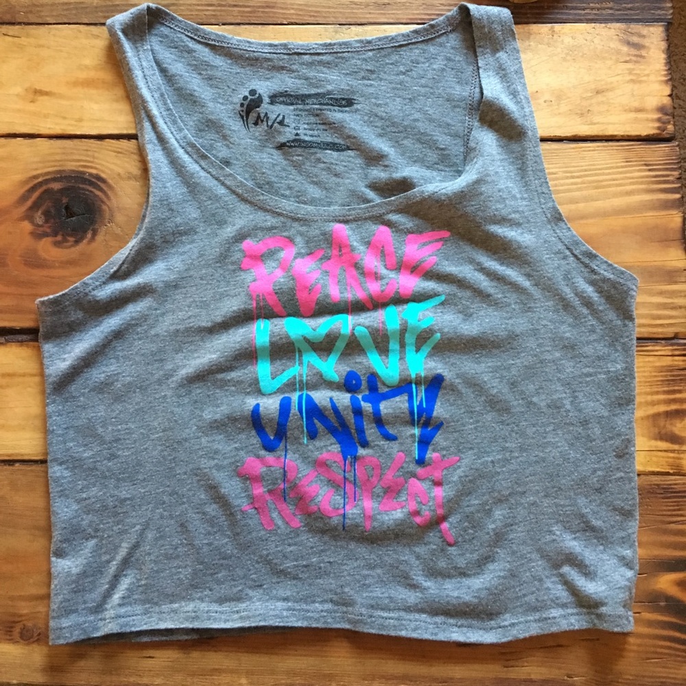 4/$12 Official EDC crop top