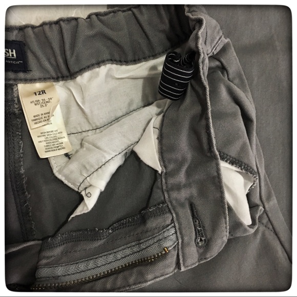 Boys 14R OshKosh Gray Pants with Adjustable Waist - Picture 3 of 3