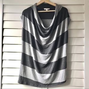 CAbi Sleeveless Cowl Neck Horizontal Stripe Top