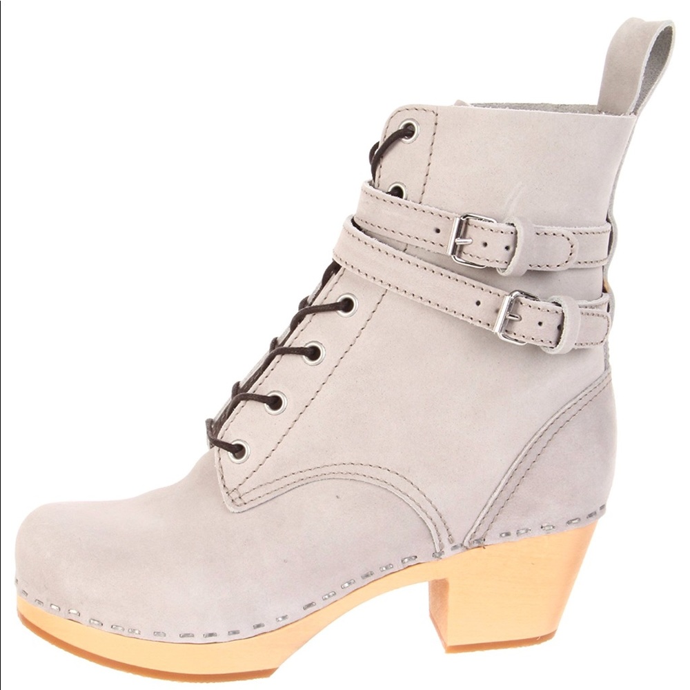 Swedish Hasbeens Combat Boot (Grey)