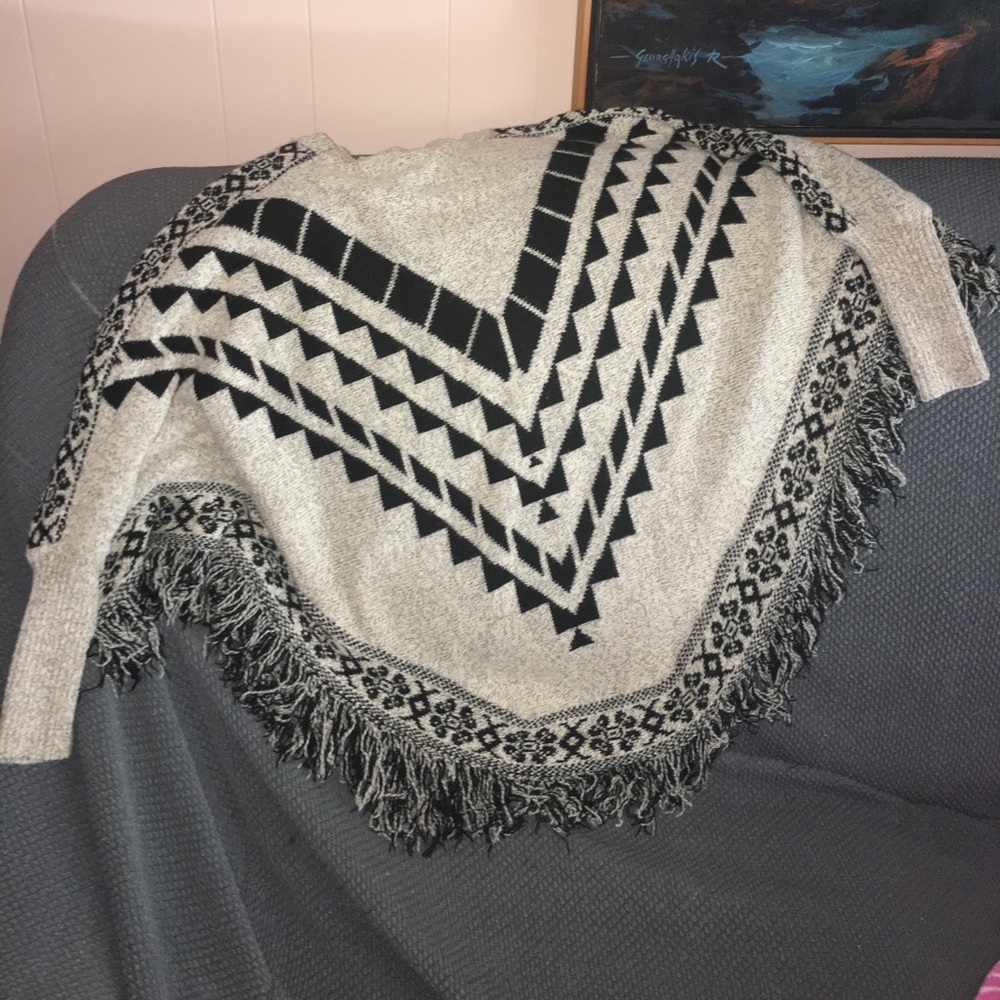 Sweater poncho