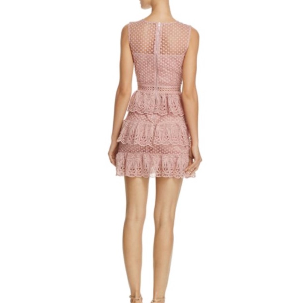 Sleeveless tiered AQUA dress