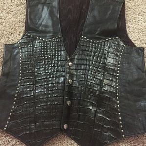 Leather vest