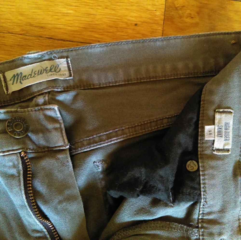 Light Gray Madewell High Riser Skinny
