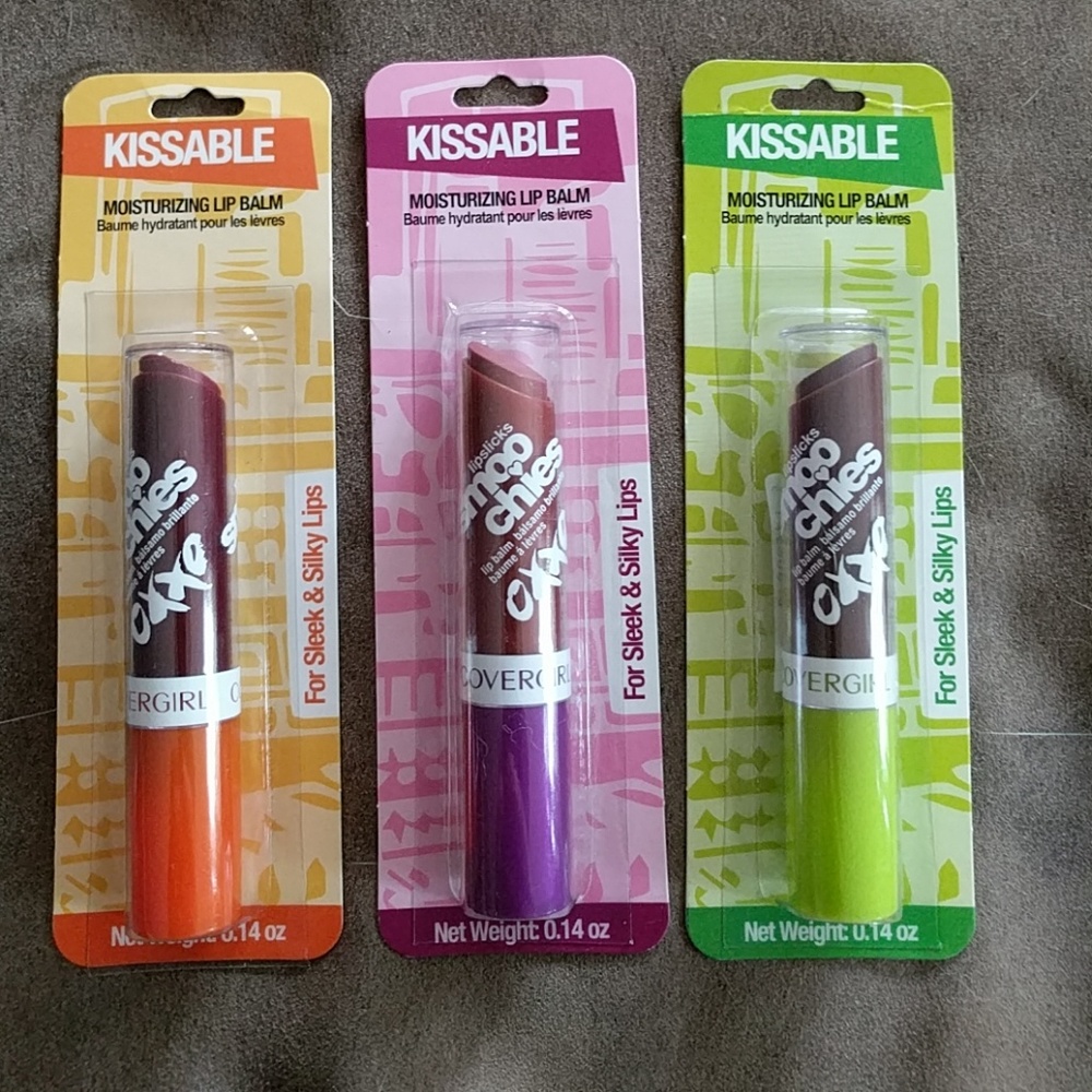 3 covergirl kissable lip balm