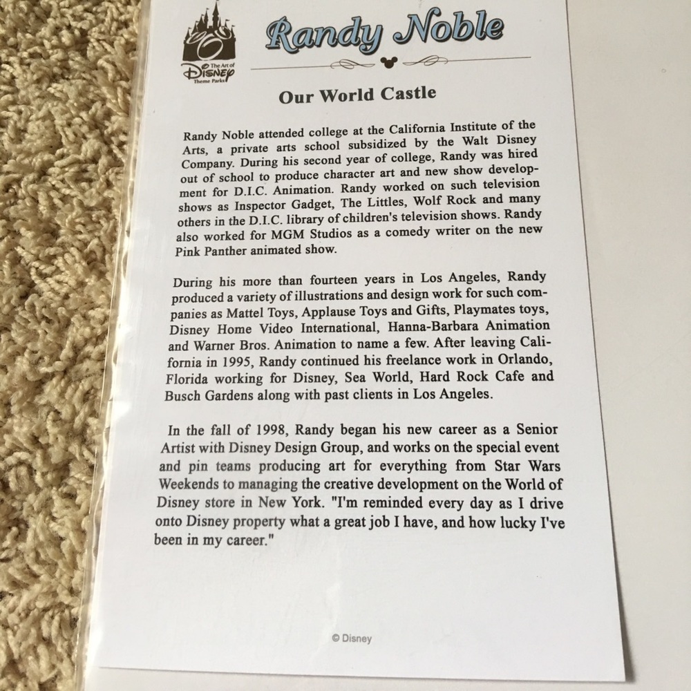 Disney exclusive wall art “our world castle” - Picture 3 of 3