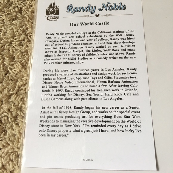 Disney exclusive wall art “our world castle” - Picture 3 of 3