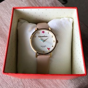 Kate Spade Women’s Metro Vachetta Leather Watch