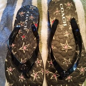 Coach flip flops