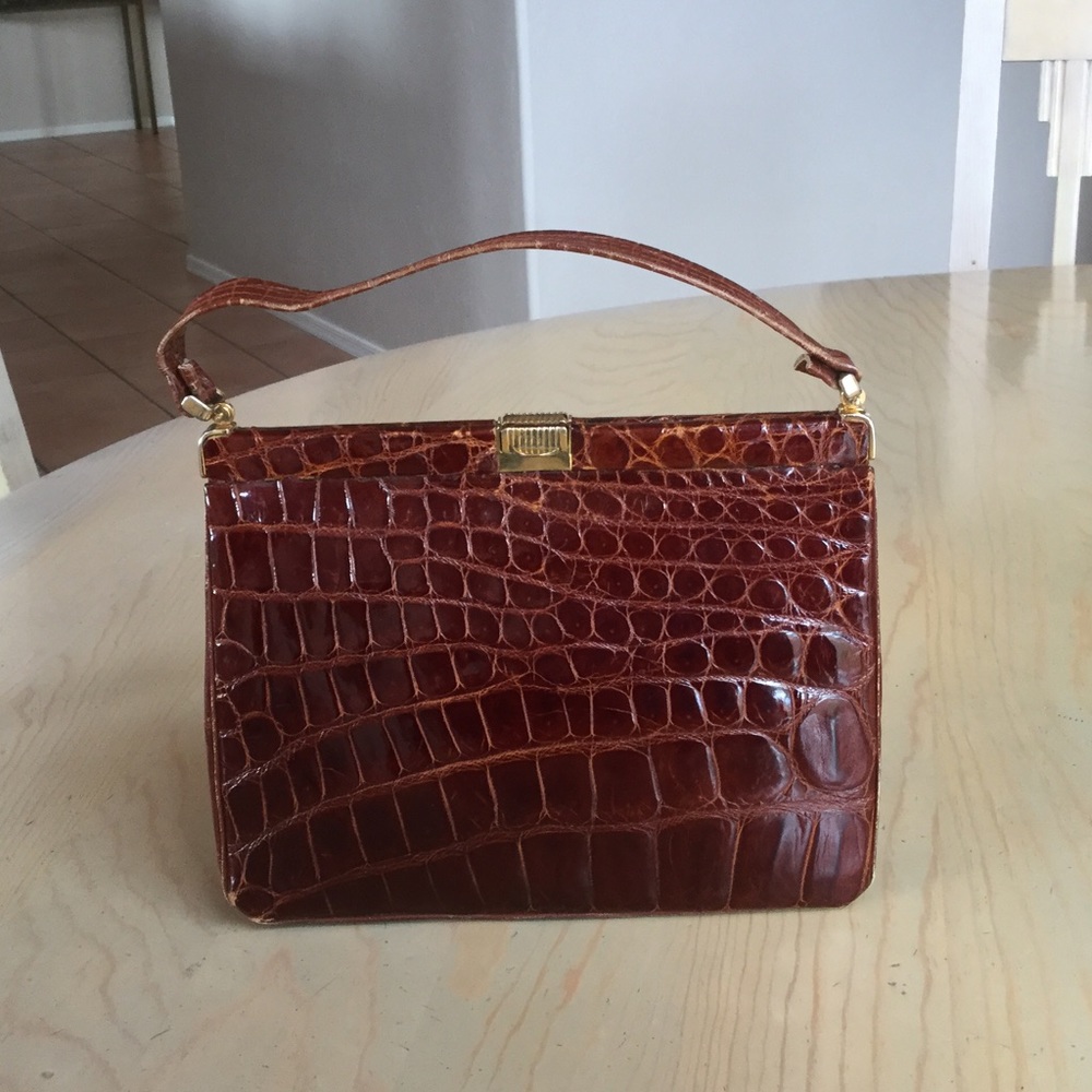 Vintage Alligator Handbag