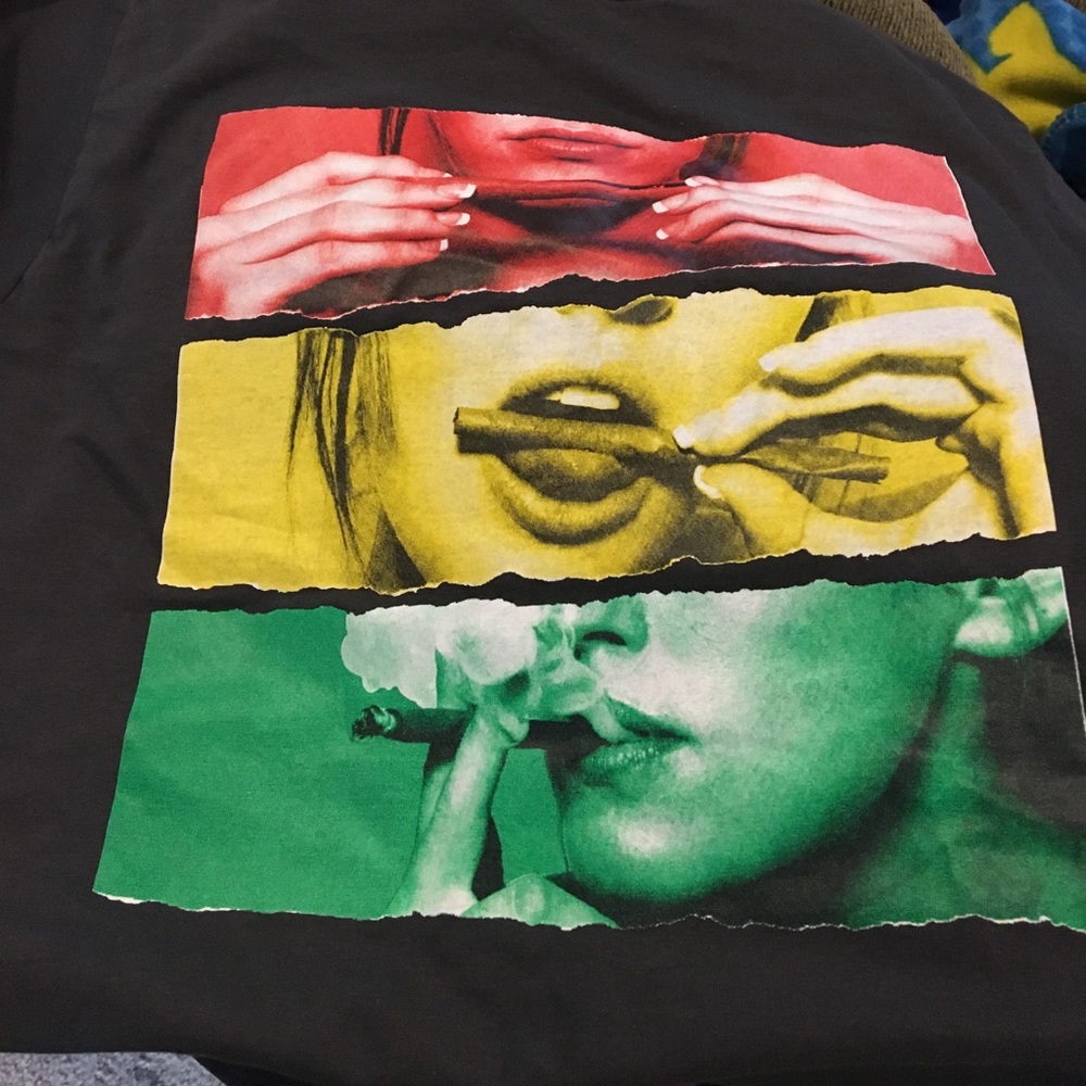 Custom “lady smoking” T-shirt