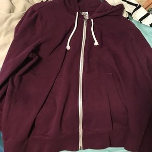 Maroon Hooded Sweater