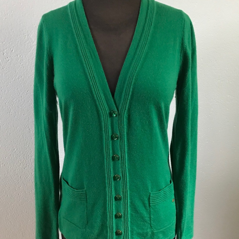 Escada Green cardigan sweater size 36