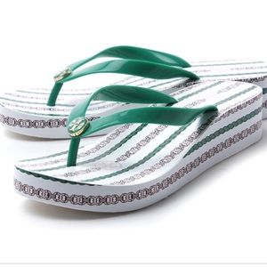 NIB Tory Burch wedge flip flops size 7
