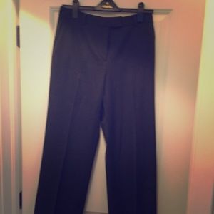 Gray wool gabardine trousers