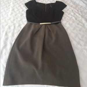 Laundry by Shelly Segal. Black and grey dress.