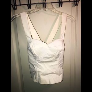 White Bebe Top
