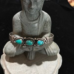 NWT Tibetan silver turquoise bracelet