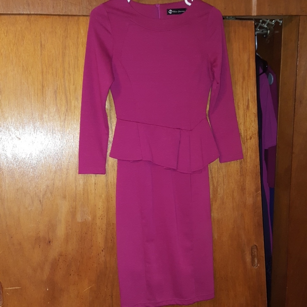 Pink work dress