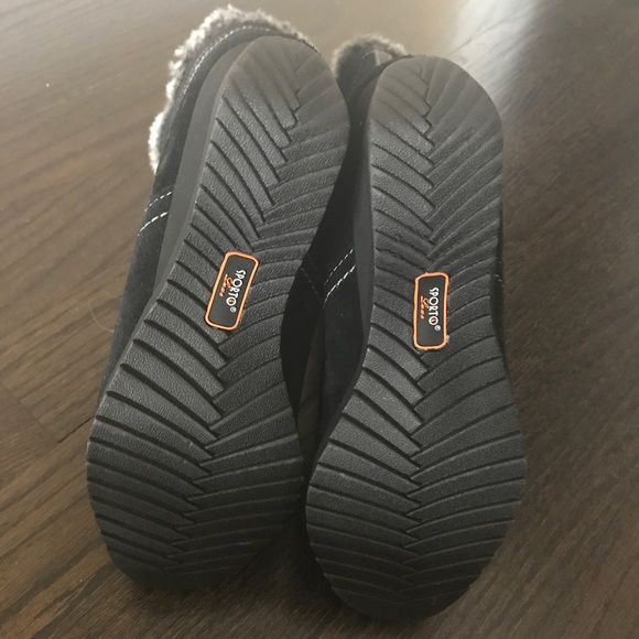 Sporto Black & Gray Suede Pom Pom Winter Boots - Picture 8 of 8