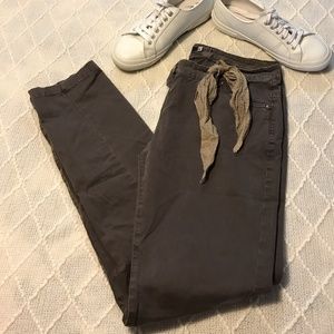 Brown Cotton Boutique Pants