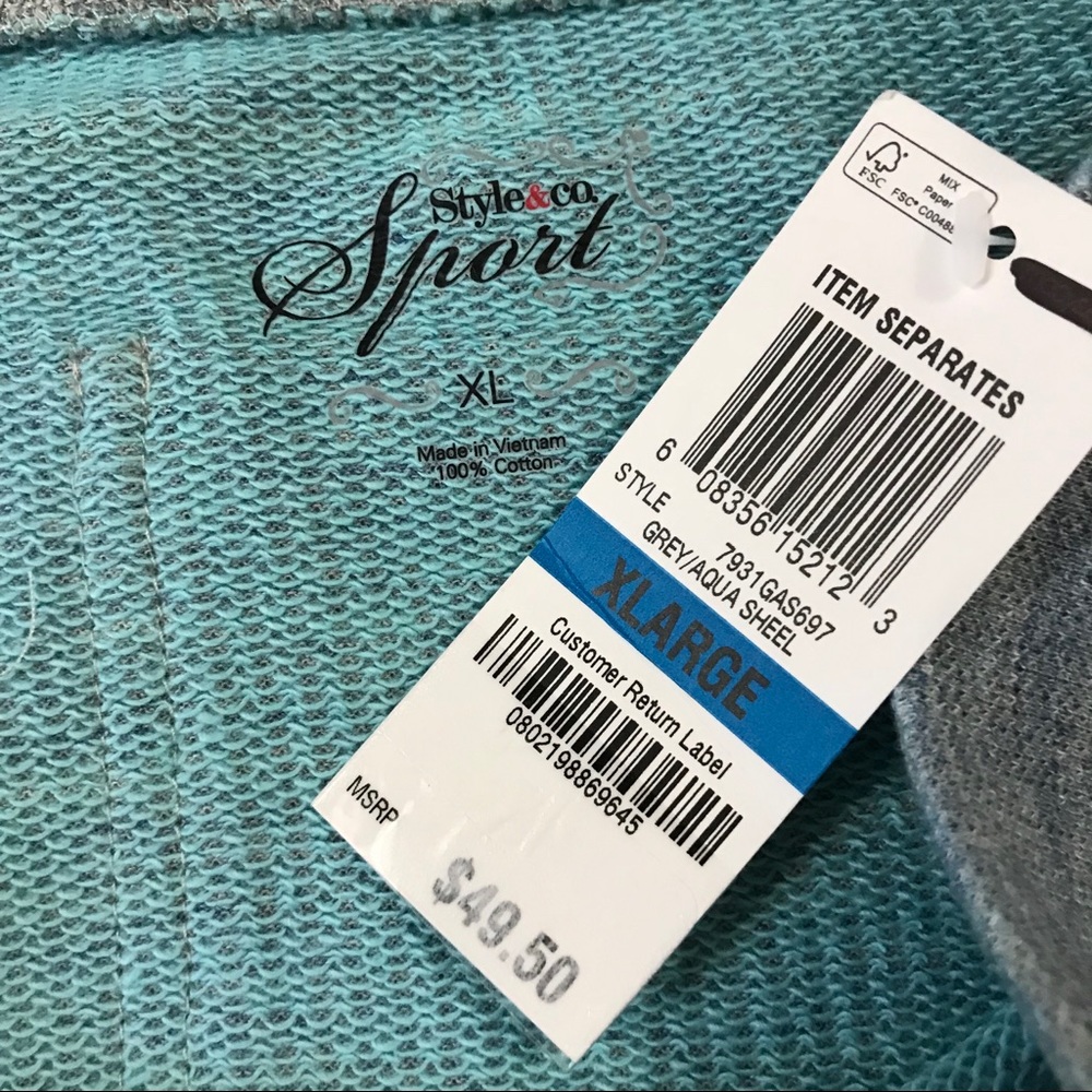 Style & Co Sport Heather Stretch Pants - Picture 5 of 6