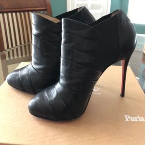 Christian Louboutin black booties
