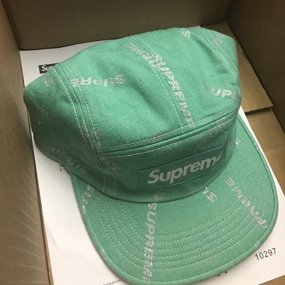 Supreme Denim Logo Mint - Brand New - DS - Picture 1 of 3