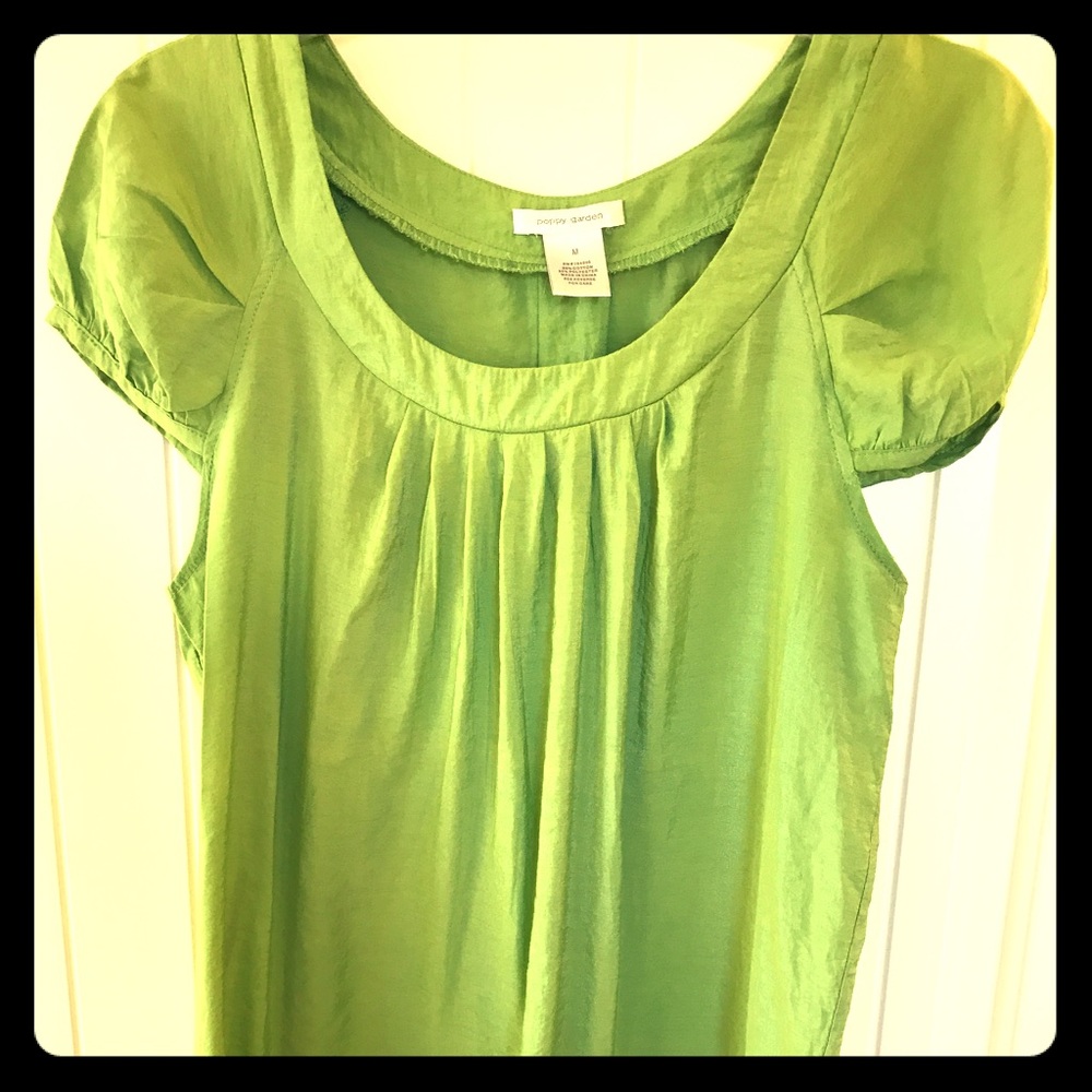 Poppy Garden Cap-Sleeve Top