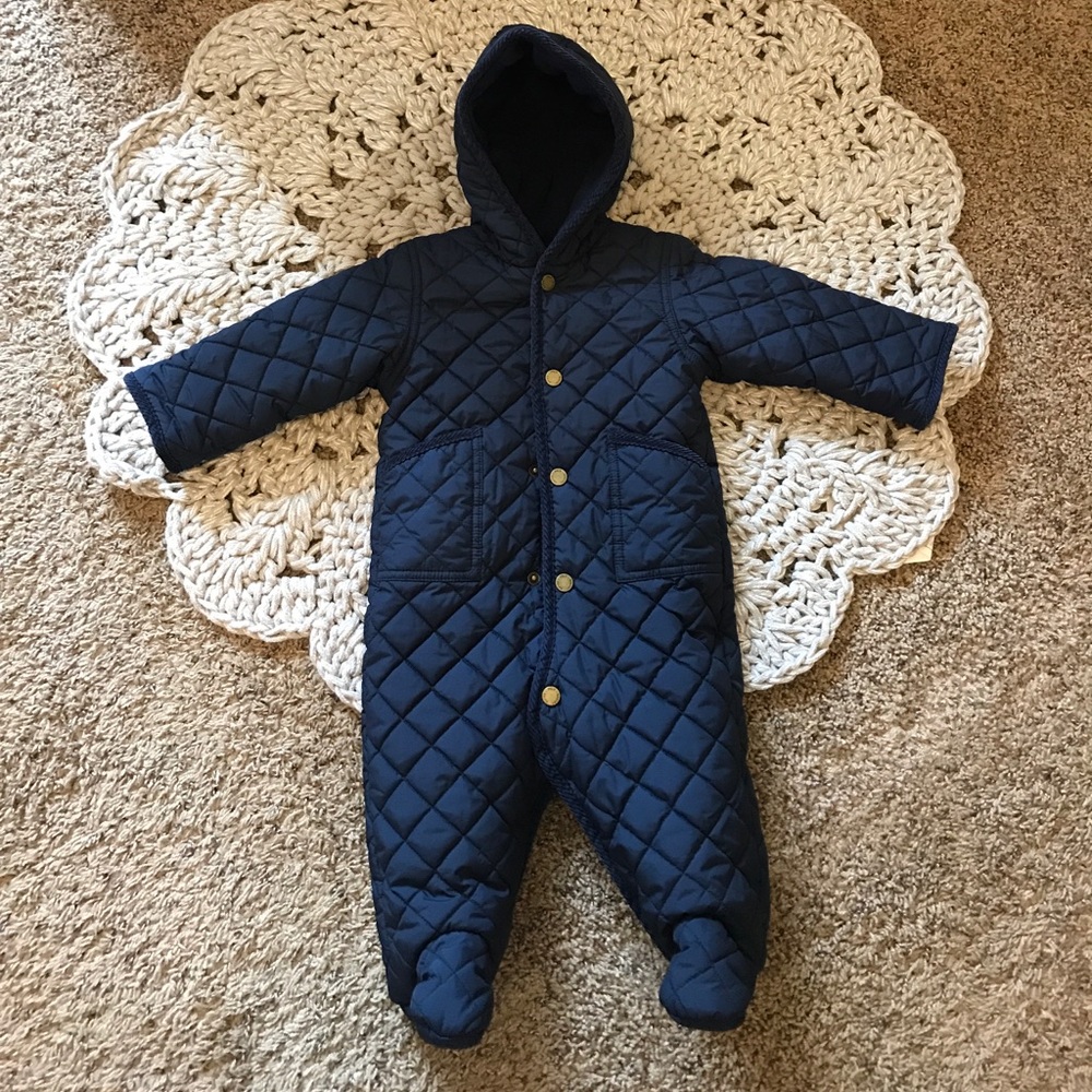 Ralph Lauren fall bunting coat one piece footed