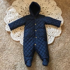 Ralph Lauren fall bunting coat one piece footed