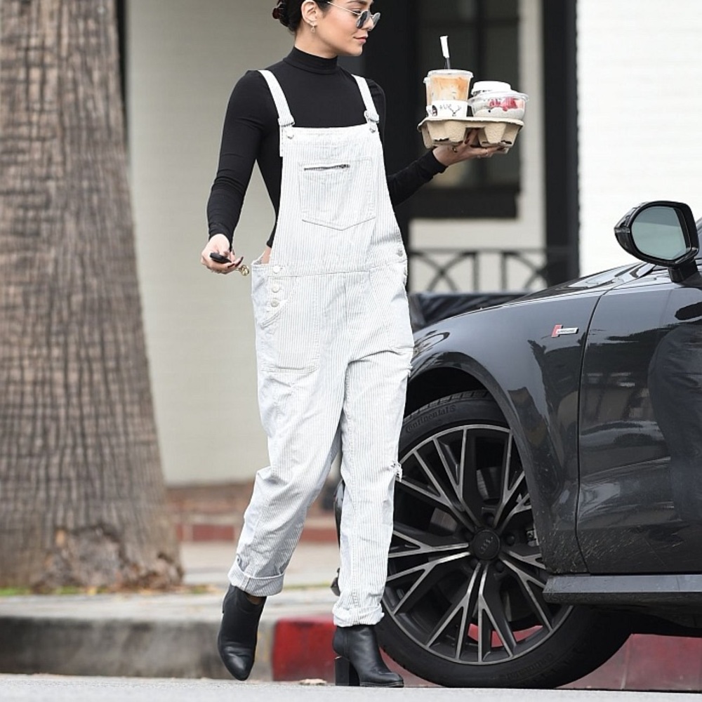 Madewell Overalls Railroad Striped