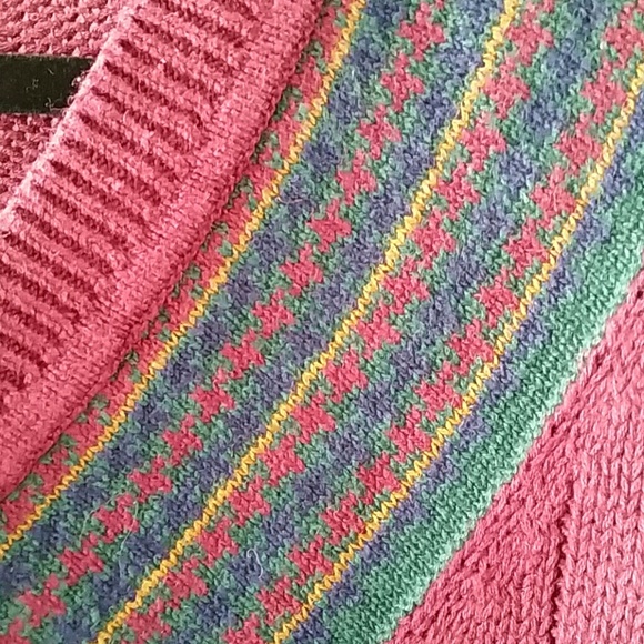 Mens Long sleeve burgundy sweater - Picture 3 of 4