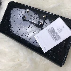 Kate Spade black Metro spade Neda wallet