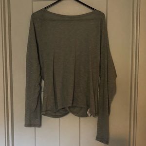 Fabletics draped back long sleeve tee