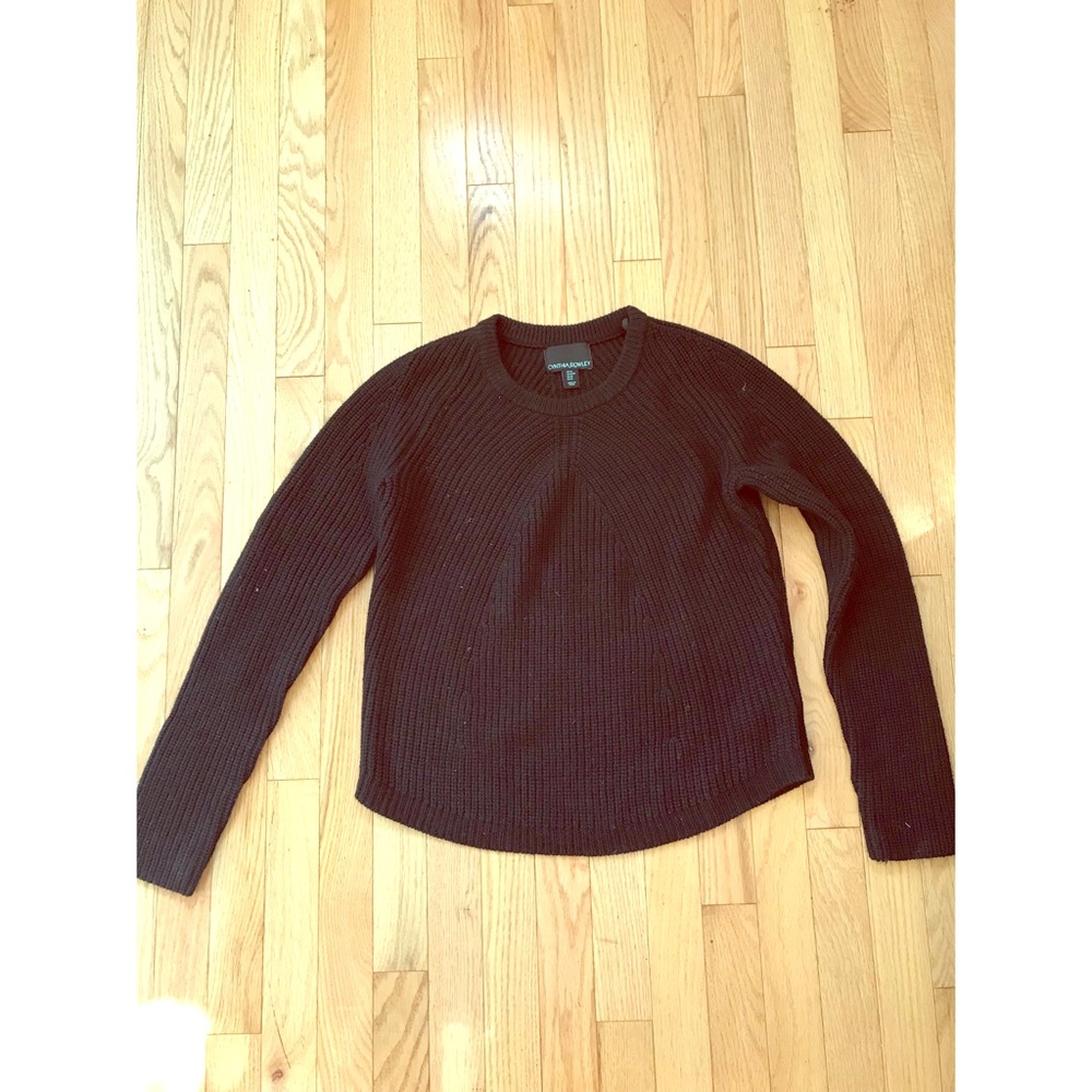 Cynthia Rowley black knitted sweater