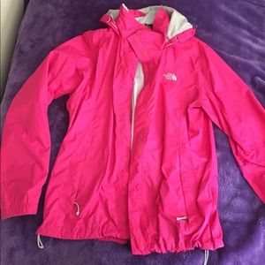 Women’s north face rain jacket, size L