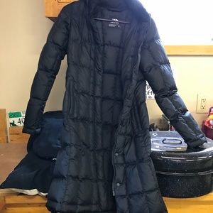 Extra Small Black Long Northface Coat
