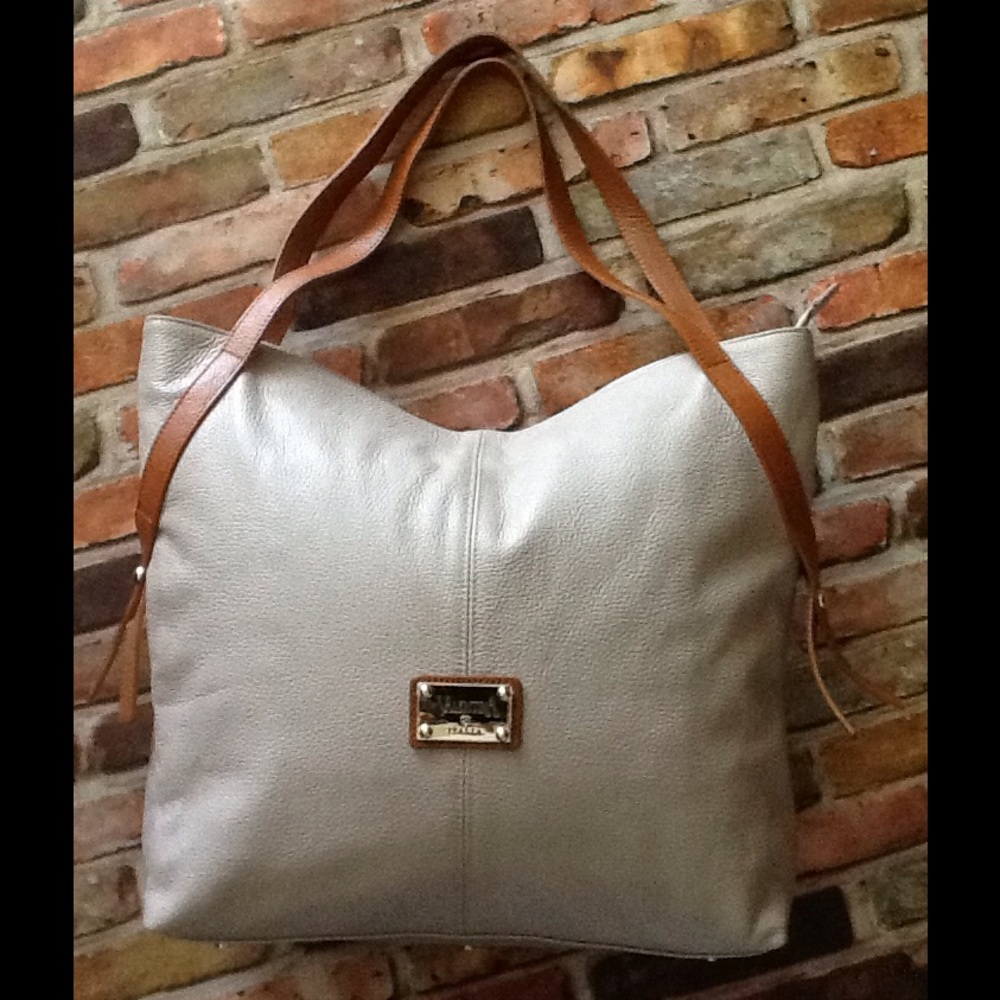 VALENTINA LEATHER HOBO BAG