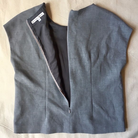 Trina Turk Carola Blouse, Mineral Grey, Large - Picture 4 of 7