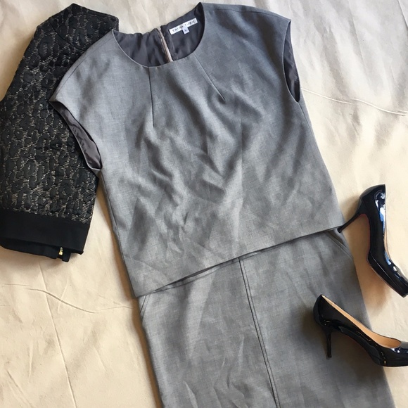 Trina Turk Carola Blouse, Mineral Grey, Large - Picture 7 of 7