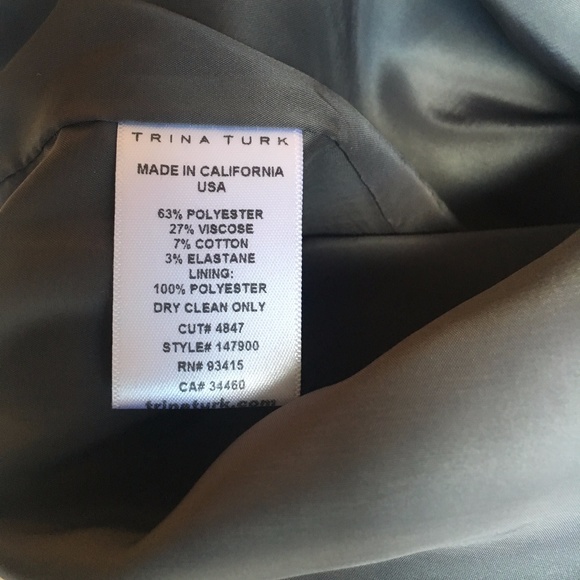 Trina Turk Carola Blouse, Mineral Grey, Large - Picture 3 of 7