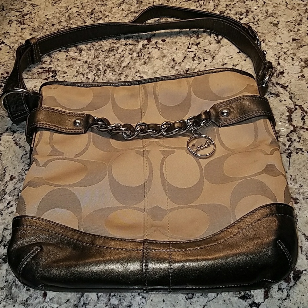 Canvas Coach over shoulder purse