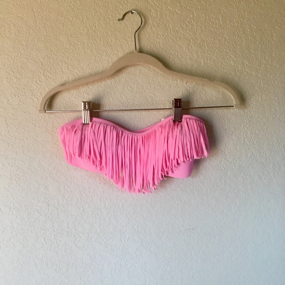Hollister strapless fringed swimsuit top